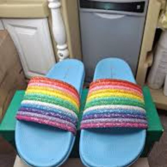 NIB - LAUREN LORRAINE RAINBOW SANDALS - Picture 4 of 4